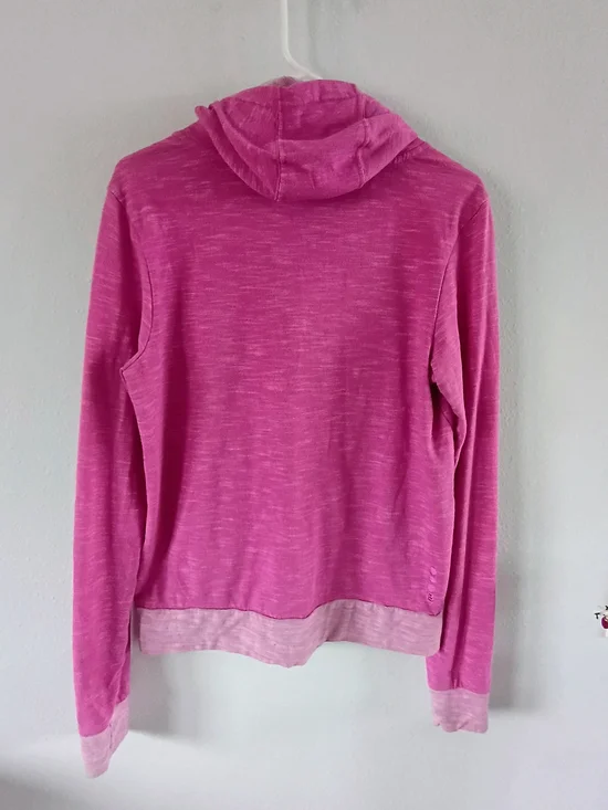 Bench Pink Pullover Hoodie Women’s Large Cowl Neck Lightweight Sweatshirt - Picture 6 of 9
